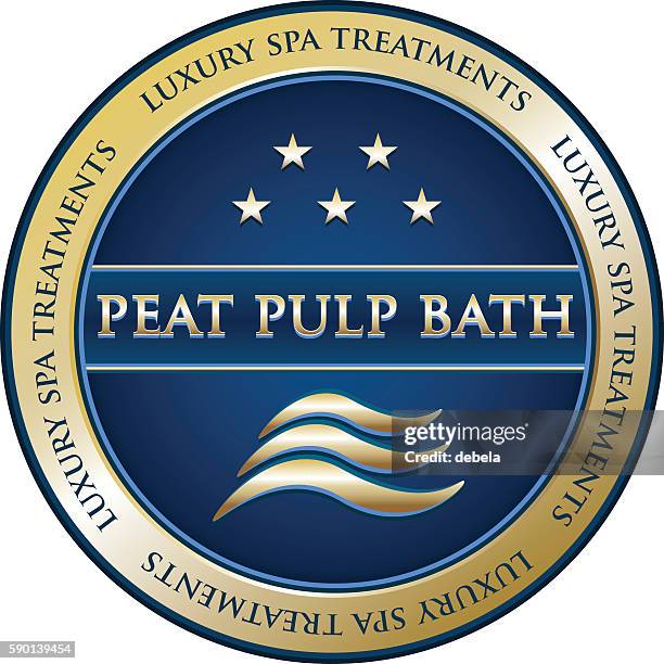 peat pulp bath luxury spa treatment - hydrotherapy 幅插畫檔、美工圖案、卡通及圖標