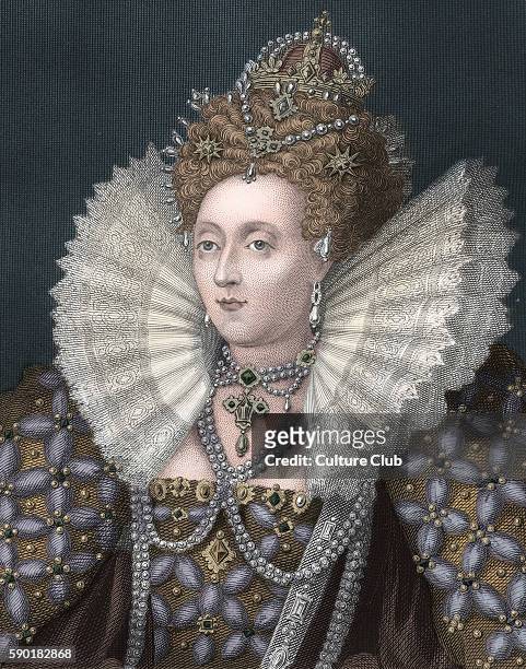 Elizabeth I, portrait. Queen of England from 1558 until her death. 7 September 1533 Ð 24 March 1603.