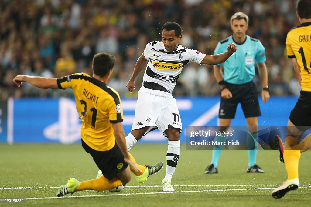 YB Bern v Borussia Moenchengladbach - UEFA Champions League Qualifying Play-Offs Round: First Leg