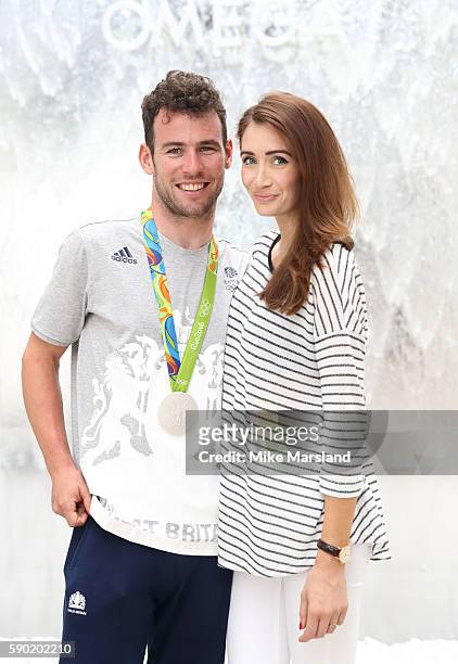Mark Cavendish of Team GB and his wife Peta Todd, pictured at OMEGA House Rio on August 16, 2016 in Rio de Janeiro, Brazil.