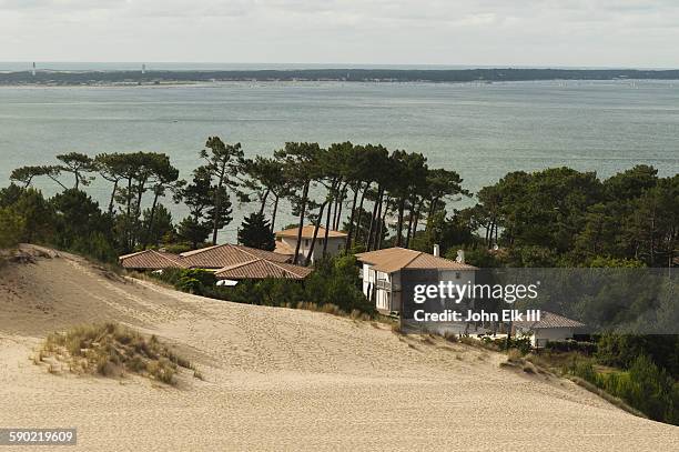 dune de pyla pilat dune - arcachon stockfoto's en -beelden