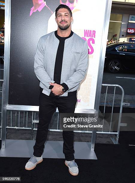 Brendan Schaub arrives at the Premiere Of Warner Bros. Pictures' "War Dogs" at TCL Chinese Theatre on August 15, 2016 in Hollywood, California.