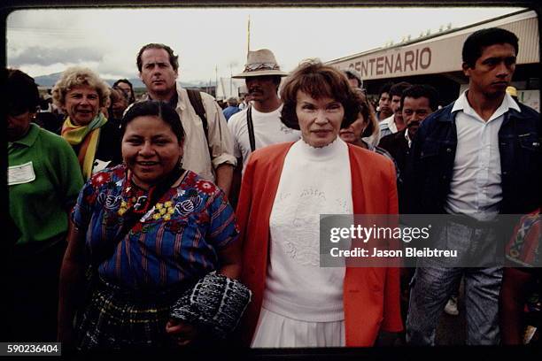 Demonstration by Indians against the Hispanic colonisation