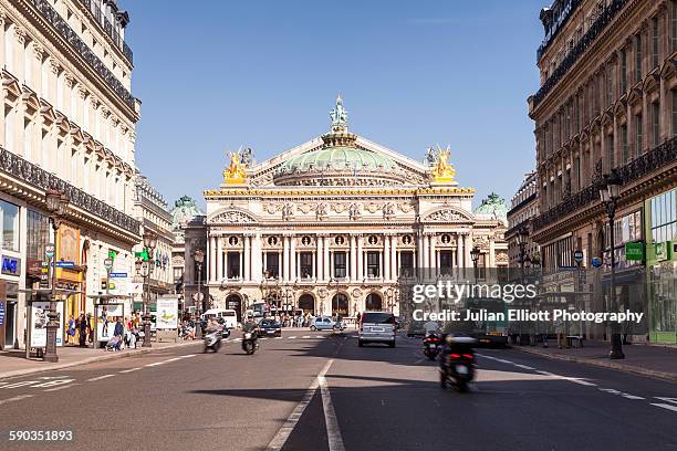 the palais garnier or paris opera, paris, france. - opernhaus palais garnier stock-fotos und bilder
