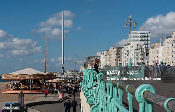 brighton seafront - promenade stock pictures, royalty-free photos & images