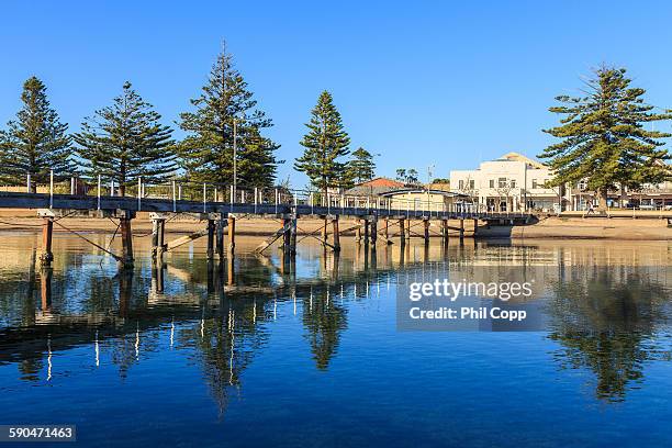 morning reflections - port lincoln stock-fotos und bilder