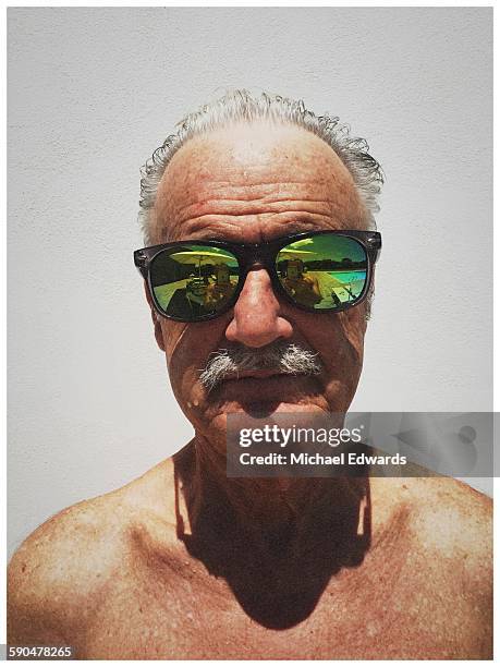 Older man in sun glasses