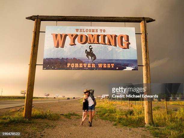 mother daughter wyoming sign
