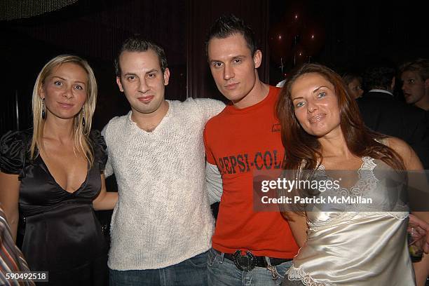 Angelica Ranka, Nicholas Romanoff, Keith Collins and Yanna Balan attend Russian New Year's Party Hosted by Jacob & Co. & Anna Anisimova at Gypsy Tea...