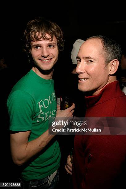 Marcus Oden and Doug Morris attend GLO Party at GLO on January 26, 2005 in New York City.