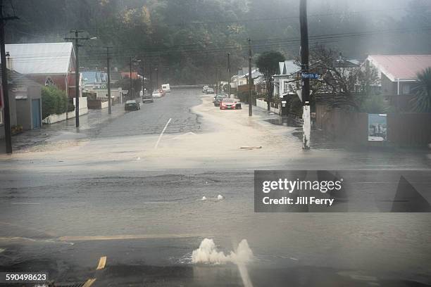 extreme weather - dunedin new zealand stock pictures, royalty-free photos & images