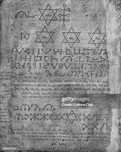 Page from the Sefer Raziel, Amsterdam, 1701. .