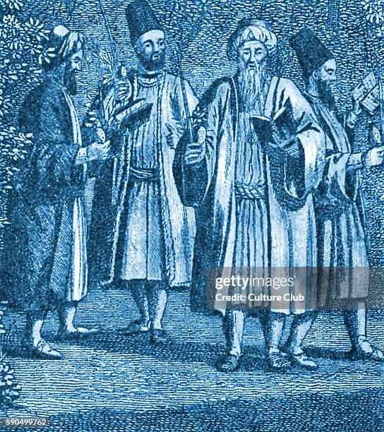 Jews of Constantinople, Eighteenth Century, Celebrating the Feast of Tabernacles.