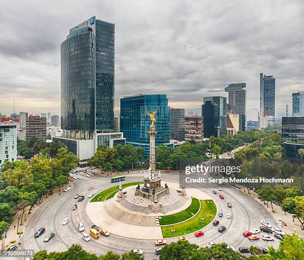 the angel of independence, mexico city - cidade do méxico imagens e fotografias de stock