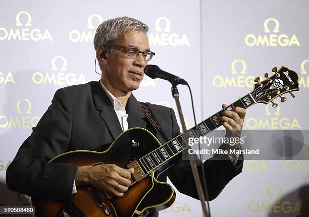 Celso Fonseca Pictured at OMEGA House Rio on August 16, 2016 in Rio de Janeiro, Brazil.