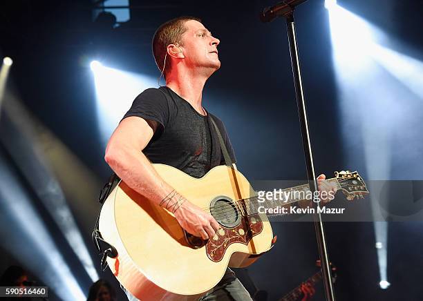 Rob Thomas peforms at the Amphitheater at Coney Island Boardwalk on August 16, 2016 in New York City.
