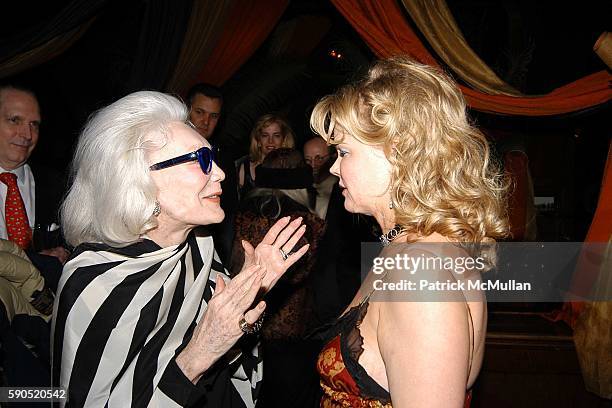 Ann Slater and Kim Garfunkel attend Kim Garfunkel performance at Au Bar on January 17, 2005 in New York City.