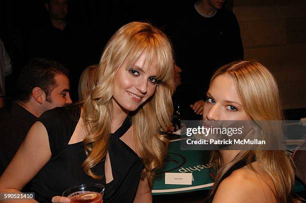 Nadia and Vicky Andren attend Lotus and Borgata Hotel & Casino Host First Annual NYC Poker Championship at Lotus on January 18, 2005 in New York City.