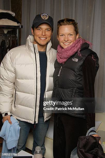 Scott Wolf and Kelley Limp attend Shutterfly Panasonic Hospitality Suite at Marquee Hospitality Lounge on January 24, 2005 in Park City, Utah.