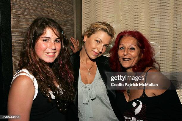 Emily McEnroe, Tatum O'Neal and Patricia Field attend A Doggie Luncheon Celebrating the Fourth Birthday of Paper's Romeo Hastreiter at Trinity on...