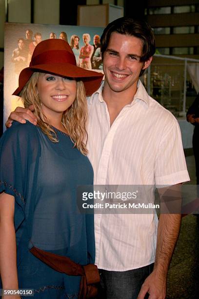 Farrah Fath and Jason Cook attend "Dirty Deeds" - World Premiere at Directors Guild of America on August 23, 2005 in Hollywood, CA.