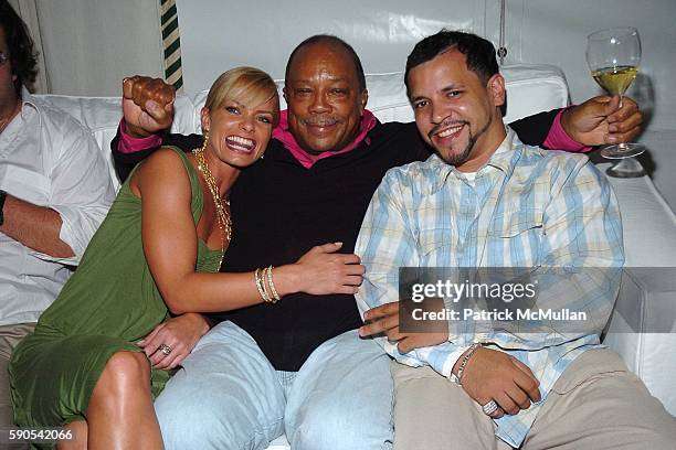 Jamie Pressly, Quincy Jones and Steve Morales attend W SOUTH BEACH HOTEL & RESIDENCES Party Hosted by QUINCY JONES at 2201 Collins Ave. On August 27,...