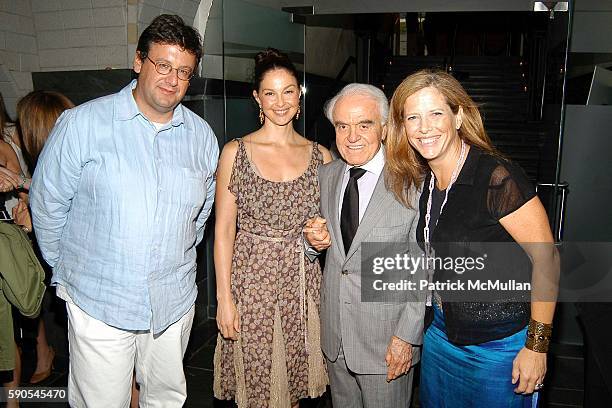 Michael Hirschorn, Ashley Judd, Jack Valenti and Lucy Danziger attend VH1 & Self Magazine's Screening of "TRACKING THE MONSTER: ASHLEY JUDD &...