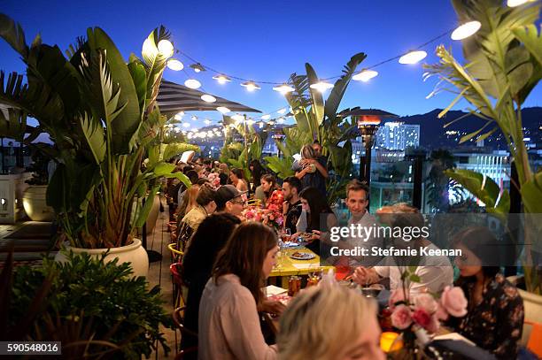 Guests attend LOFT and Yes Way Rose Celebrate Summer In LA at Mama Shelter on August 16, 2016 in Los Angeles, California.