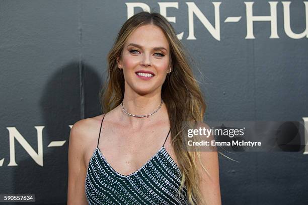 Model Shannan Click arrives at the premiere of Paramount Pictures' 'Ben Hur' at TCL Chinese Theatre IMAX on August 16, 2016 in Hollywood, California.