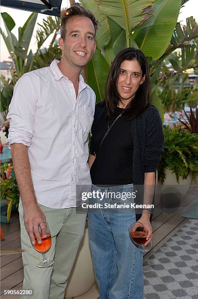 Kevin Keating and Laurie Trott attend LOFT and Yes Way Rose Celebrate Summer In LA at Mama Shelter on August 16, 2016 in Los Angeles, California.