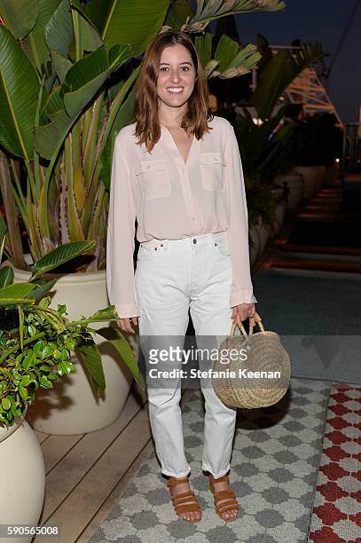 Janelle Grodsky attends LOFT and Yes Way Rose Celebrate Summer In LA at Mama Shelter on August 16, 2016 in Los Angeles, California.