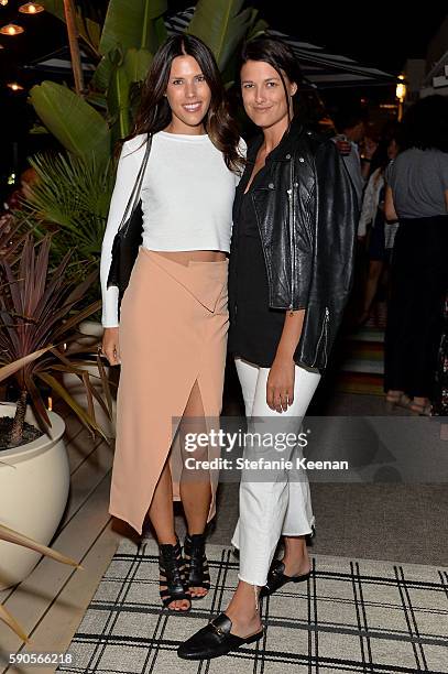Sydney Munteanu and guest attend LOFT and Yes Way Rose Celebrate Summer In LA at Mama Shelter on August 16, 2016 in Los Angeles, California.
