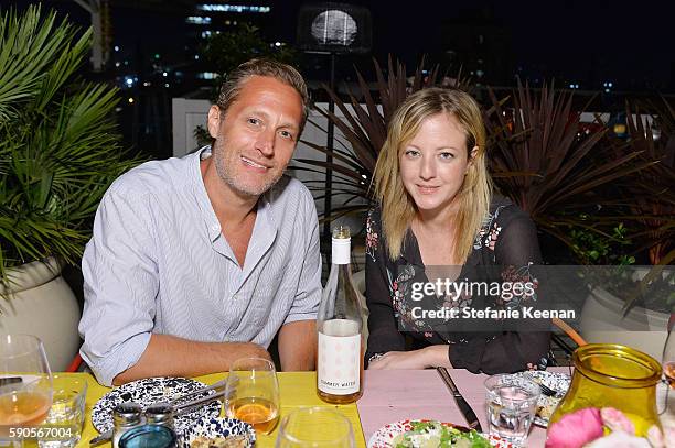 Sean Buchanan and Erica Blumenthal attend LOFT and Yes Way Rose Celebrate Summer In LA at Mama Shelter on August 16, 2016 in Los Angeles, California.