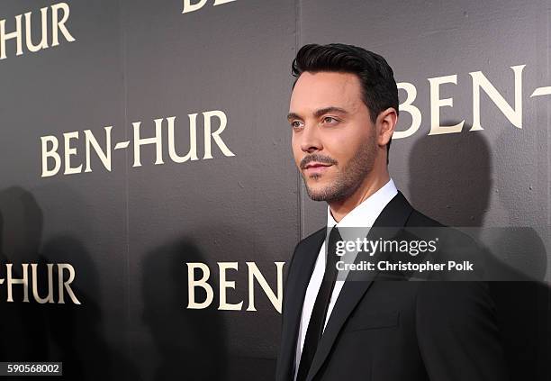 Actor Jack Huston attends the LA Premiere of the Paramount Pictures and Metro-Goldwyn-Mayer Pictures title Ben-Hur, at the TCL Chinese Theatre IMAX...