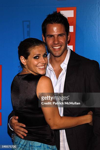 Jenna Lewis and Stephen Hill attend E! Entertainment Television's Summer Splash Event at Tropicana at Hollywood Roosevelt Hotel on August 1, 2005.