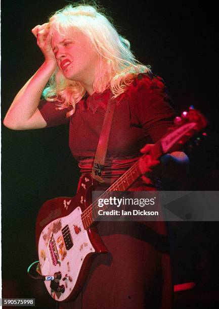 Kat Bjelland of Babes In Toyland performing on stage at The Forum, Kentish Town, London, 18 September 1993.