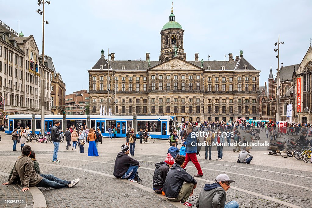 Dam Square with Royal Palace