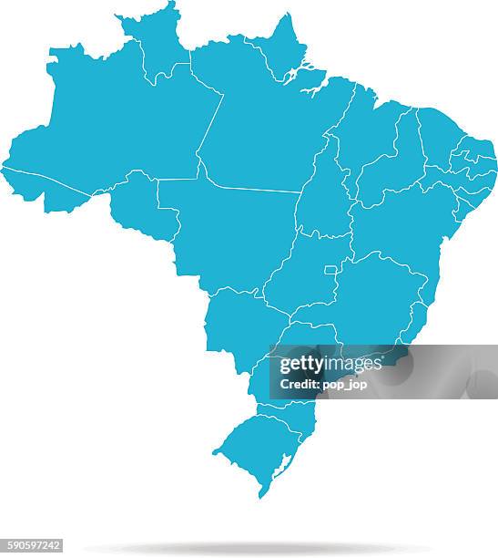 brazil map - rio de janeiro map stock illustrations