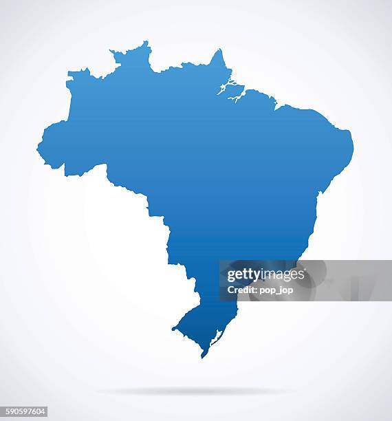ilustraciones, imágenes clip art, dibujos animados e iconos de stock de mapa de brasil - sombra paralela
