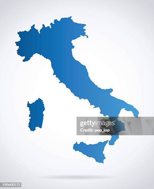 ilustraciones, imágenes clip art, dibujos animados e iconos de stock de mapa de italia - sombra paralela