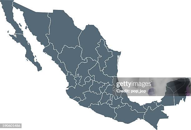 mexico map - mexicali stock illustrations