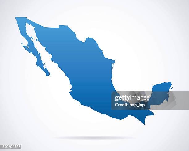 ilustraciones, imágenes clip art, dibujos animados e iconos de stock de mapa de méxico - ilustración - sombra paralela