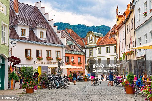 old town of fussen - fussen stock pictures, royalty-free photos & images