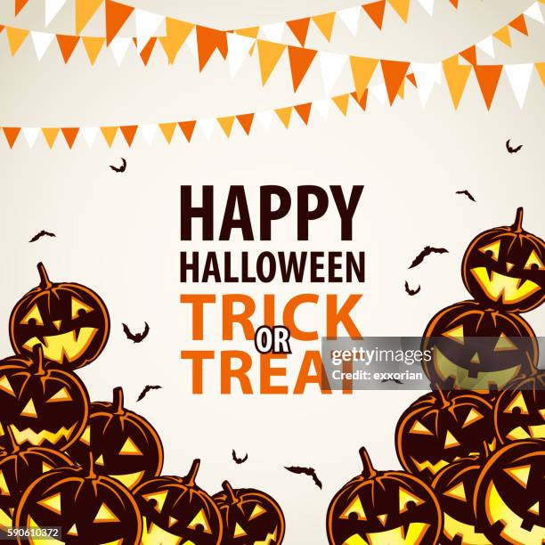 halloween pumpkins background - big mac pumpkin stock illustrations