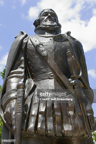 Florida, Miami, Ponce De Leon Statue.
