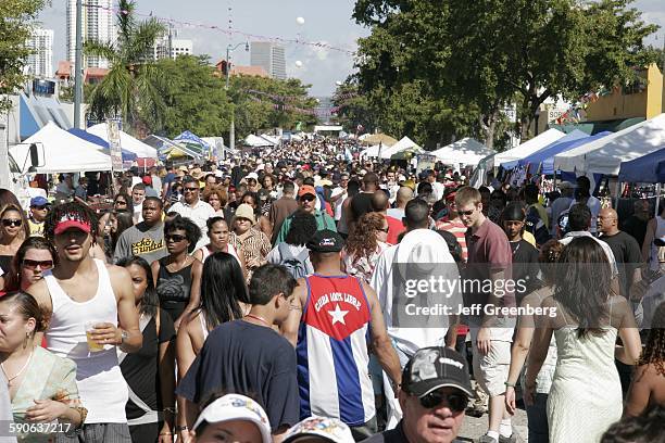 Florida, Miami, Little Havana, Calle Ocho, Annual Hispanic Festival.