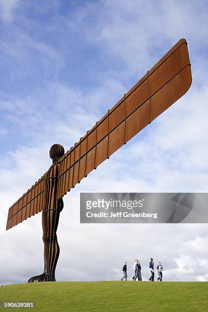 United Kingdom, England, Northumberland, Newcastle-Upon-Tyne, Newcastlegateshead, Gateshead, Angel Of The North, Sculpture By Artist Antony Gormley.