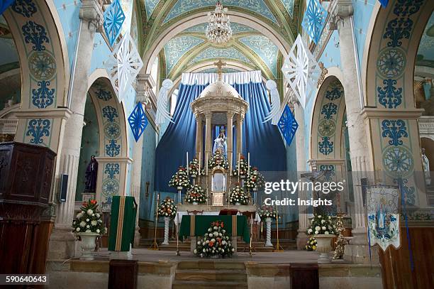 Main Altar Of The Temple Of Guadalupe, Asientos, Aguascalientes, Mexico.