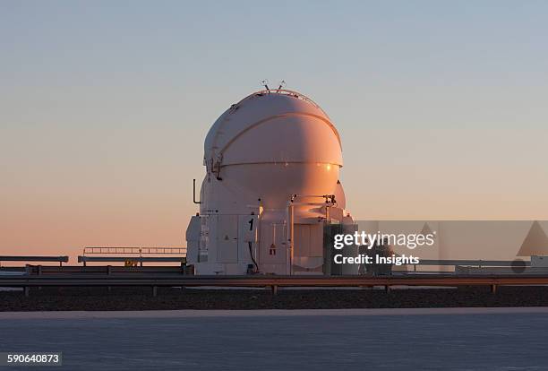 Auxiliary Telescope Operated By The European Southern Observatory At Paranal At Sunset, Antofagasta Region, Chile.