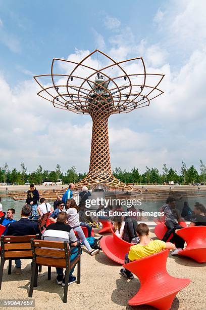 Tree Of Life. Symbol Of Italian Pavilion. Expo Milano 2015.